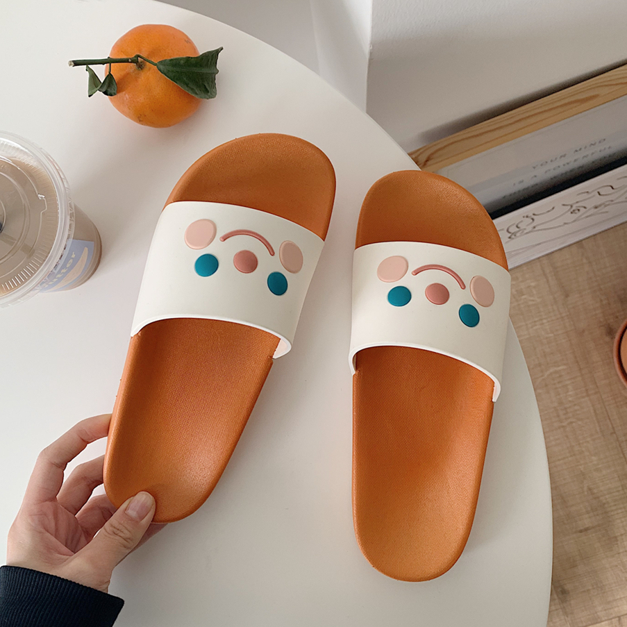 韩版 男女家用居家平底卡通凉拖鞋 夏季 情侣 可爱学生室内防滑拖鞋