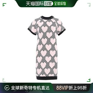 香港直邮Moschino 莫斯奇诺 连衣裙 女士爱心印花T恤式