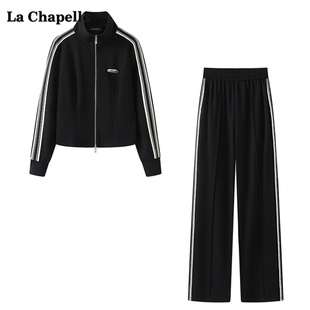 两件套女秋季 拉夏贝尔 时尚 套装 Chapelle棒球服外套休闲长裤