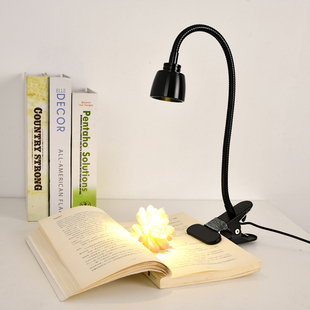 USB护眼台灯学生办公书桌大夹子床头阅读小台灯插电可调光写字灯