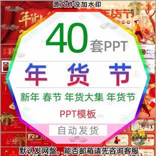 活动PPT模板新年过年不打烊年货集市年终大促3 春节年货节宣传促销