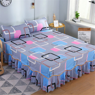 加厚床裙席梦思床垫韩式 1.5 床盖床单单件床笠1.8 1.2米 床罩床套