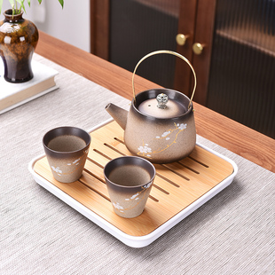 中式 家用整套陶瓷功夫茶具套装 旅行泡茶壶茶滤盖碗茶杯茶盘 便携式