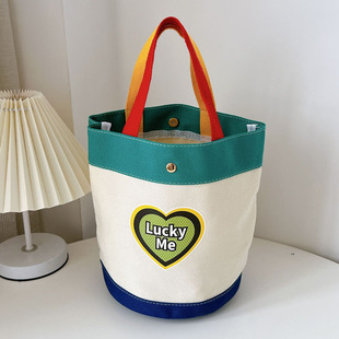 帆布袋子手提袋饭盒袋手拎水桶休闲女包小包定制印刷logo 凯旋者