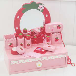 儿童化妆盒女孩过家家梳妆台玩具仿真化妆品女童女宝宝生日礼 正品