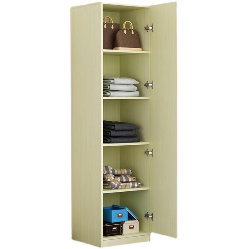 合门衣组现代简约柜H单家用衣橱窄小型储物柜 到家实木板式
