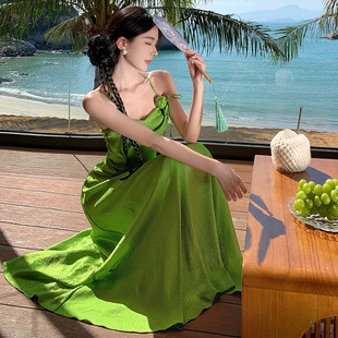泰国拍照裙子 纳女装 青海湖马尔代夫旅游衣服出游香格里拉西双版