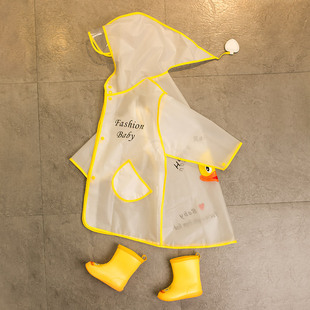 女童 2022新款 宝宝雨衣1一岁2小童男童幼儿园婴幼雨披黄鸭儿童雨鞋