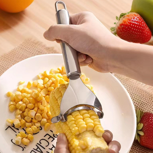 玉米脱粒器厨房不锈钢玉米刨家用剥玉米神器便携玉米粒分离器 新款