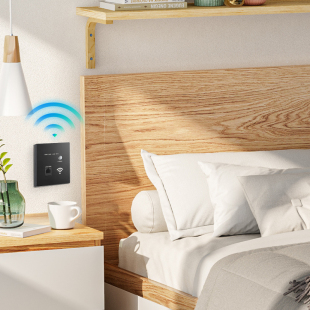 86型智能入墙壁无线路由器千兆无线wifi酒店家用信号放大器AP面板