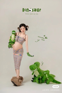 摄影服饰 恐龙孕妇装 摄影服装 新年孕妇装 2024孕妇装 影楼服装