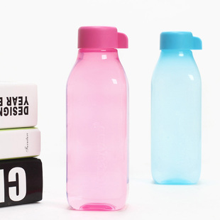 特百惠水杯塑料便携儿童防漏500ml运动水壶 学生水瓶正品 随手杯子