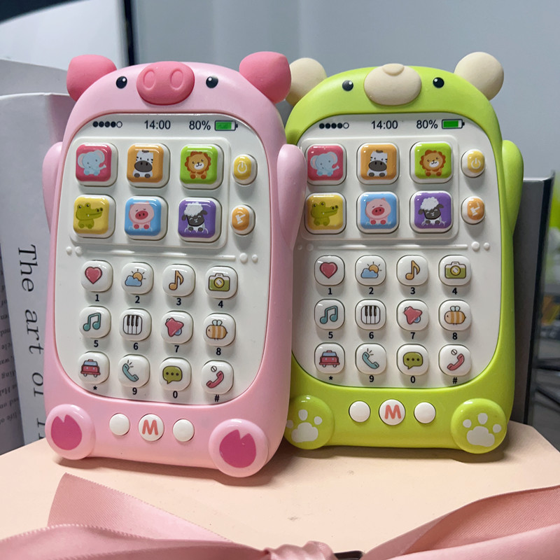 儿童平板手机玩具可啃咬宝宝益智早教0—1岁2婴儿仿真音乐电话机
