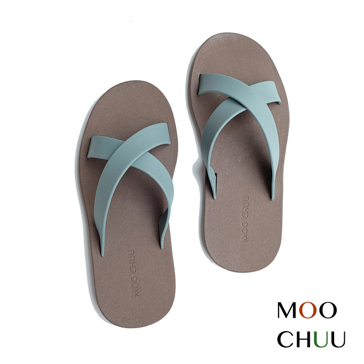 女 yamuu泰国MOOCHUU防滑防臭情侣沙滩户外室内拖鞋 「巨显白」新款