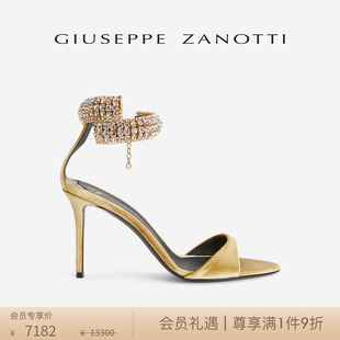 Giuseppe ZanottiGZ女士优雅水钻细高跟鞋 凉鞋