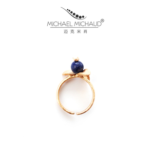 Michaud蓝莓戒指女开口食指戒小众设计复古指环ins网红 Michael