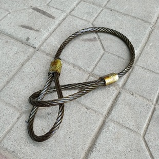 直径13mm油绳吊装 索具钢丝绳套搬运拖车应急自救维修起重搬运工具