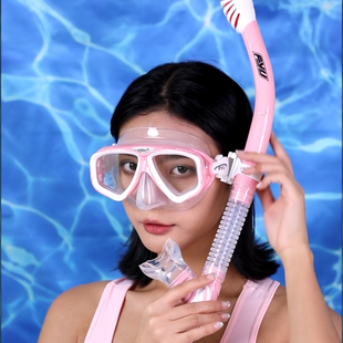 潜水镜浮潜三宝全干式 呼吸管套装 备 器防雾近视成人儿童游泳面罩装
