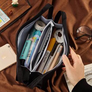韩国笔袋ins日系简约大容量文具盒女孩铅笔盒文具袋高级感小众网