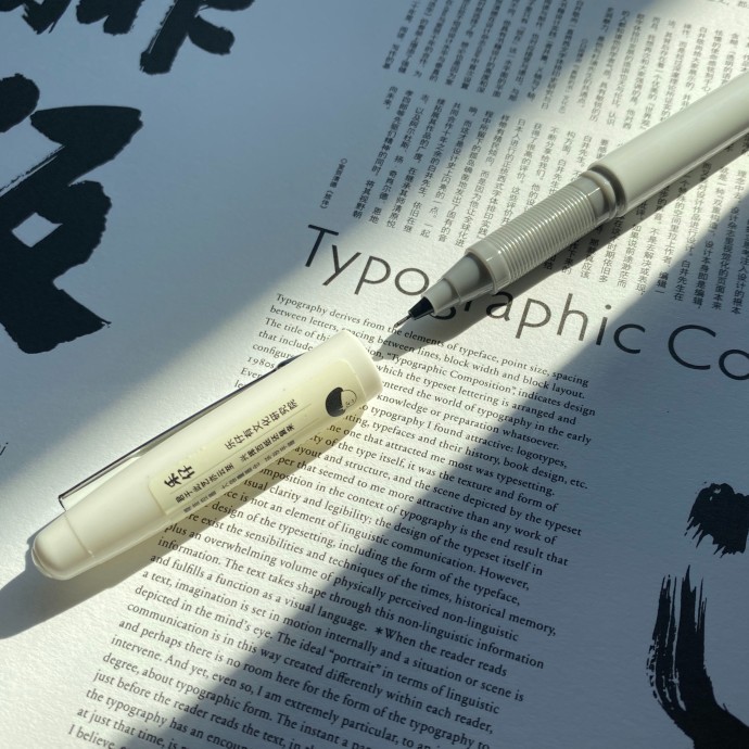 可替换笔芯 大容量针管速干0.5黑色中性笔4支装 乐仔文创新品