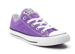 358853 帆布鞋 靓丽紫色经典 系带低帮正品 匡威女鞋 Converse