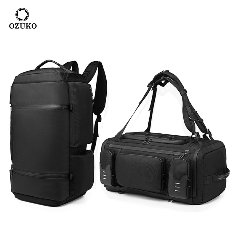 ozuko户外士背包手提多功能电脑旅行包户外运动大容量双肩背包