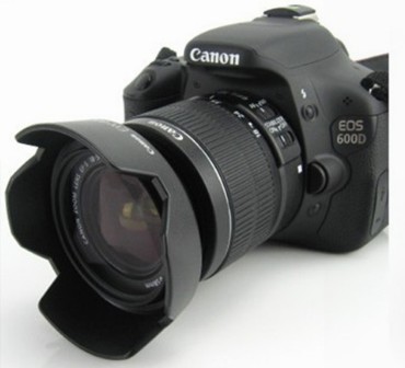 适用于佳能EW 60C 55镜头58MM遮光罩 600D550D450D650D500D相机18
