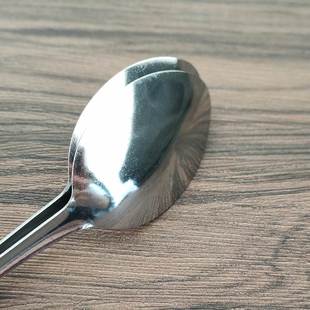 家用不锈钢儿童吃饭勺加厚调羹汤匙咖啡搅拌勺汤勺商用批 小勺子