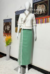 提花女套装 西双版 舞台表演日常生活装 纳傣族民族服装 服饰新款 短袖