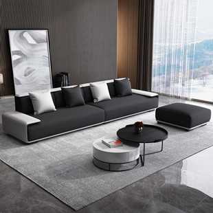 北欧简约乳胶布艺沙发客厅小户型意式 极简现代轻奢免洗科技布沙发