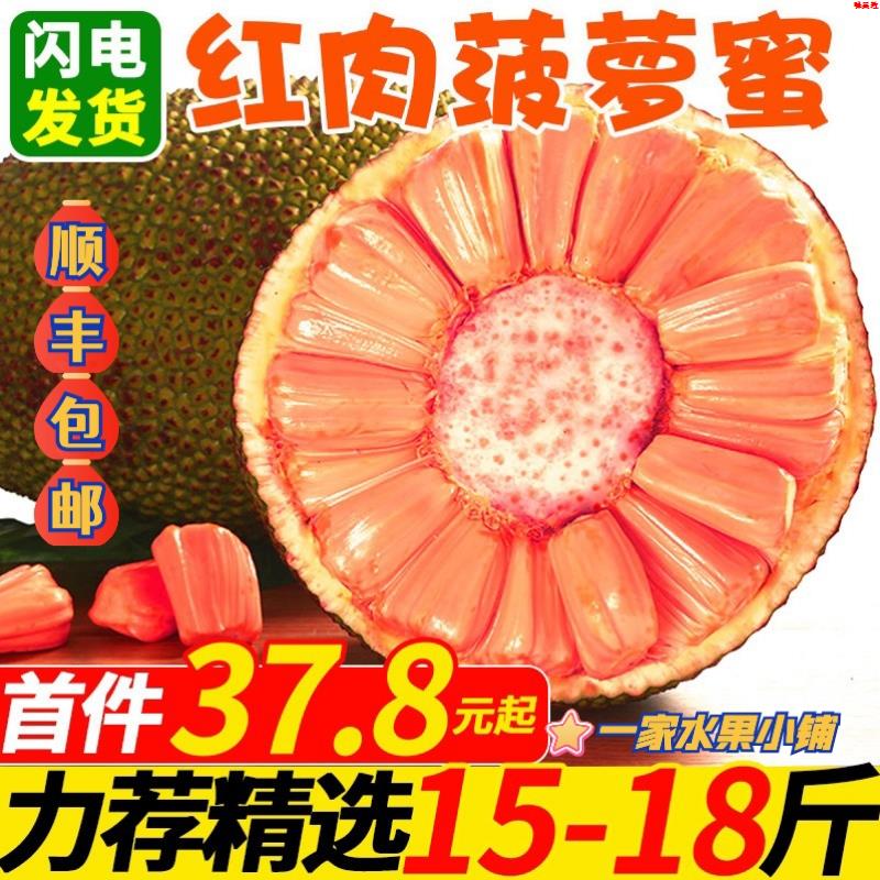 18斤整箱发货 新鲜水果6 越南红肉菠萝蜜一整个进口红心波罗蜜当季
