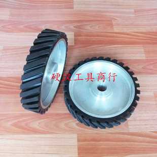 抛光机橡胶轮橡胶抛光轮砂带机胶轮主动轮砂带套轮非标橡胶轮定做