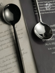 荷适先森 搅拌棒勺子 长柄小勺子创意可爱奶茶咖啡 家用不锈钢304