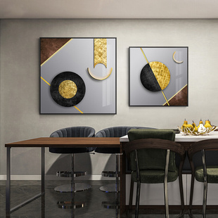 客厅抽象现代轻奢三联画餐厅5d钻石画满钻 北欧风格 十字绣2021新款