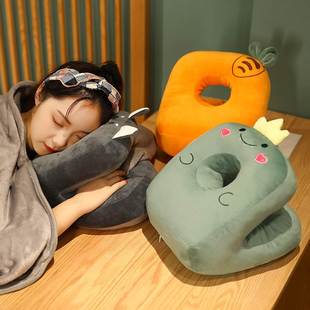 儿童睡觉专用枕趴着睡神器 爬桌子上睡枕抱枕带洞小学生午睡枕四季