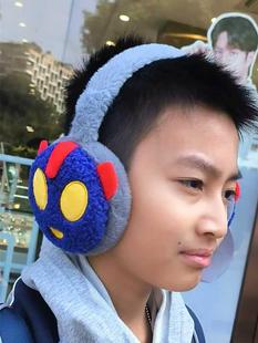 12岁 儿童耳罩男童保暖耳套卡通动漫超人耳暖加厚毛绒可调节3 冬季