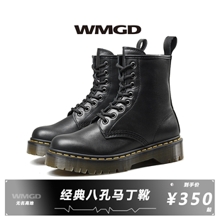 工装 靴子男士 增高显瘦男女同款 款 WMGD无名高地马丁靴1460黑色经典