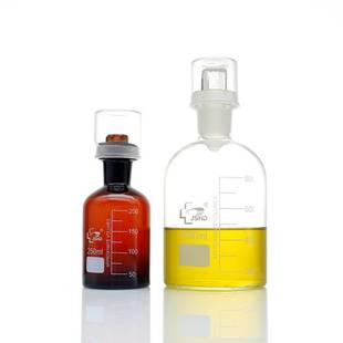 溶解氧瓶单盖双盖125 1000ml白 500 棕色污水瓶玻璃BOD培养瓶 250