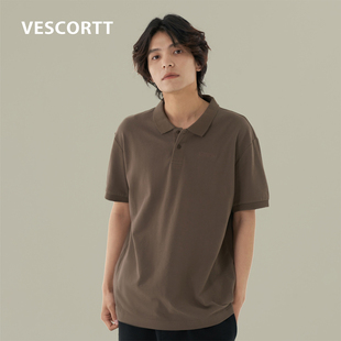 男士 翻领短袖 T恤微廓polo衫 夏季 VESCORTT植物染色210g精梳有机棉