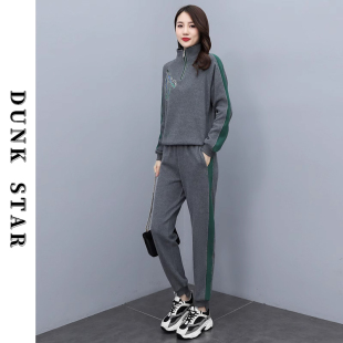 DUNK 女春秋新款 运动套装 洋气休闲显瘦卫衣两件套 STAR高级感时尚