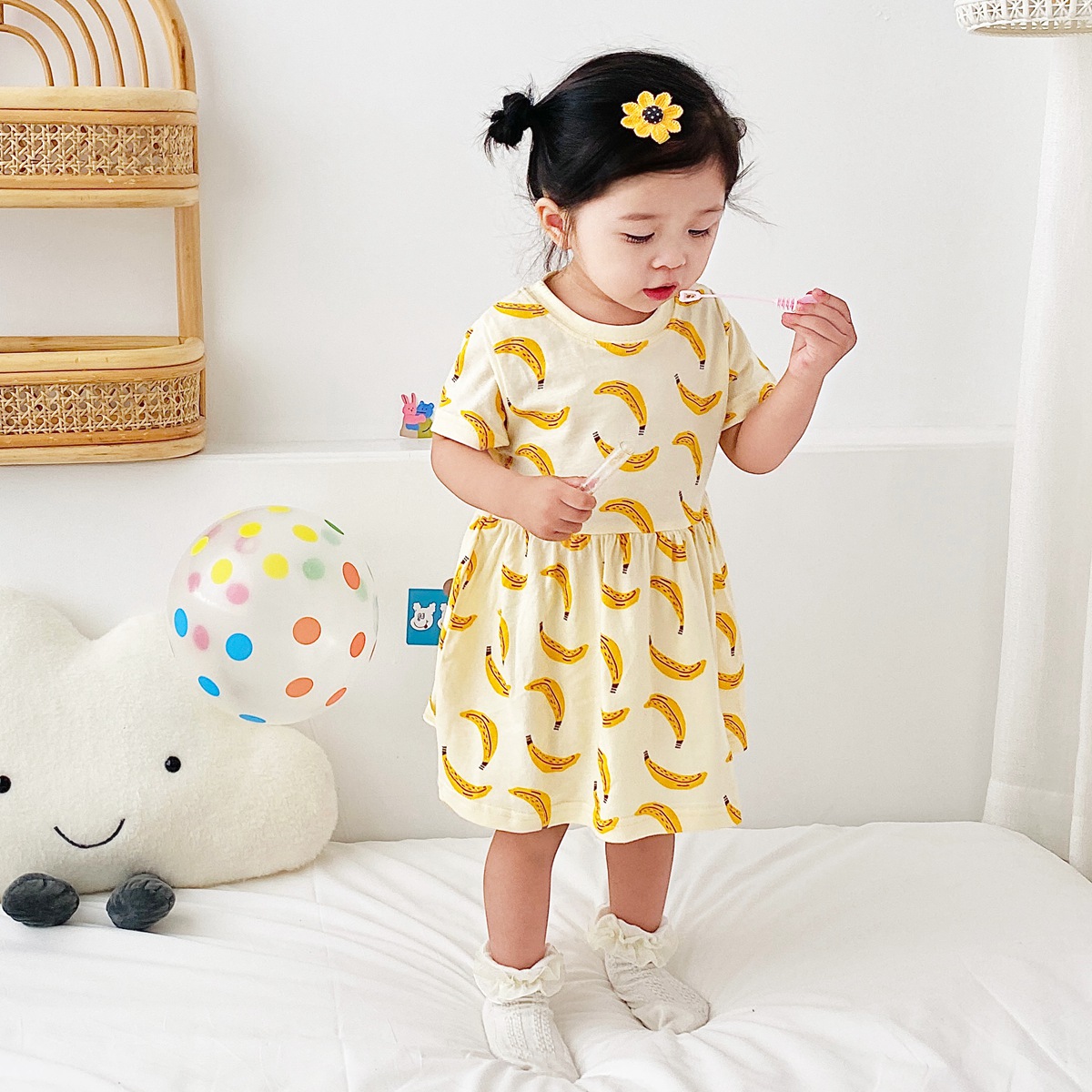 女童连衣裙夏季 韩版 婴儿衣服水果女宝宝童裙子ins纯棉洋气婴童装