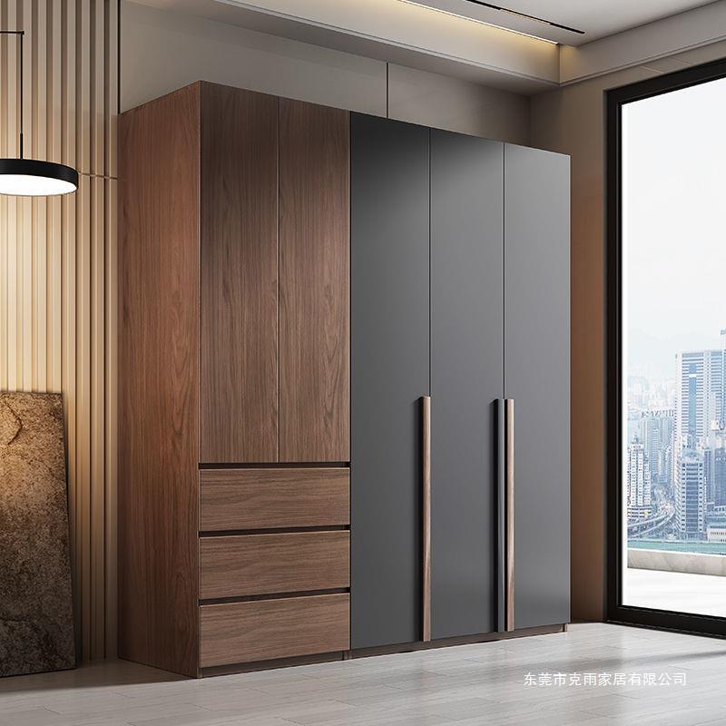 新款 衣柜家用卧室家具现代简约大容量组装 极简组合大 储物柜子意式