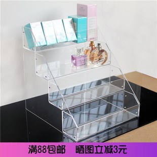 包邮 面膜透明盒货架展示架化妆品亚克力收纳整理盒产品展示陈列架