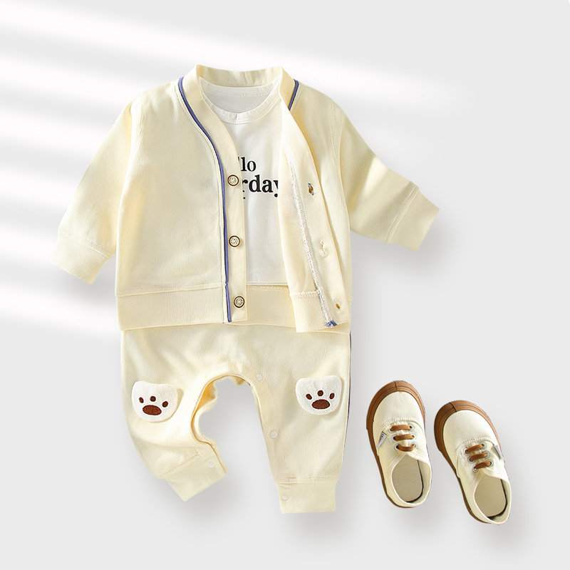 小月龄一到两岁宝宝2024春装 外套婴儿衣服春秋款 女宝男宝套装 新款