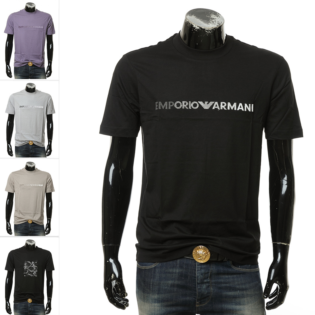 时尚 Armani 1JPZZ 休闲百搭潮流纯棉短袖 阿玛尼EA T恤3D1TG3 男士