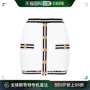 CF0LB292KG15 交织字母针织半身裙 香港直邮Balmain