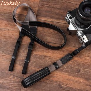 Tusksty真皮相机肩带腕带适用尼康Z56索尼a7cM3m4佳能R56微单手绳