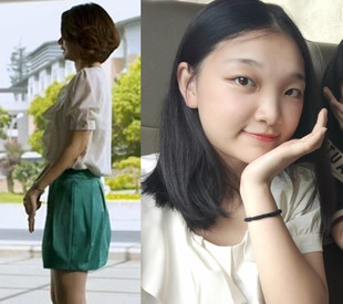 戚薇明星同款 白色雪纺上衣绿色半身裙甜美韩版 套装 新款 2022夏季