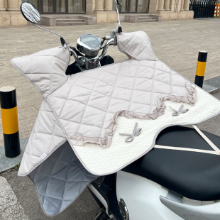 女士电瓶车摩托车防风被防水透气 防晒遮阳罩薄款 电动车挡风被夏季