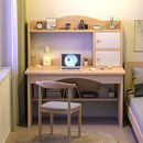 书桌书架组合一体简约家用写字桌子卧室简易学生学习桌 电脑桌台式